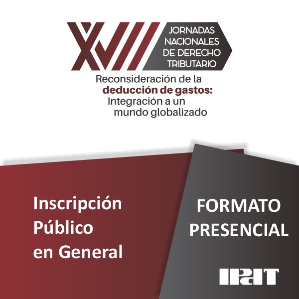 Inscripción Público en General XVII Jornadas – Formato Presencial